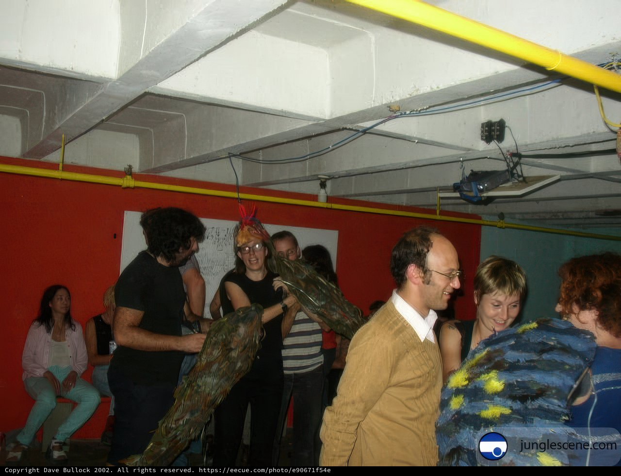 Wedding Party Poses with Mystery Object