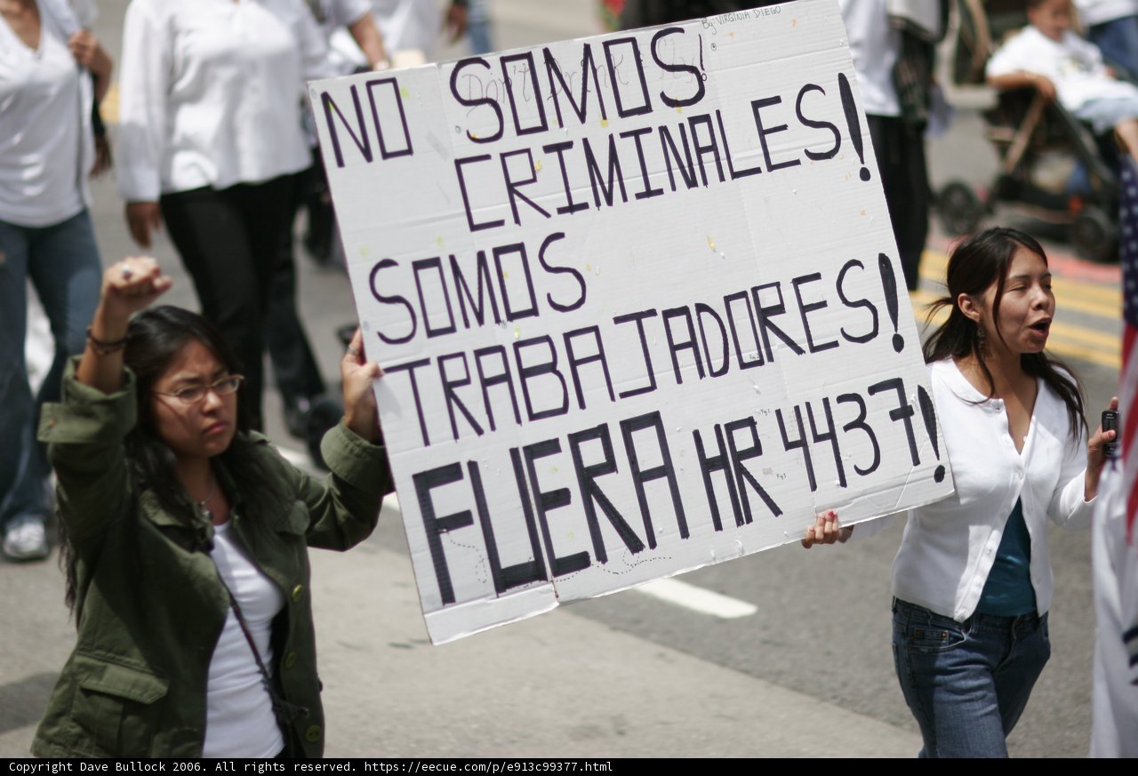No Somos Crimines Protest