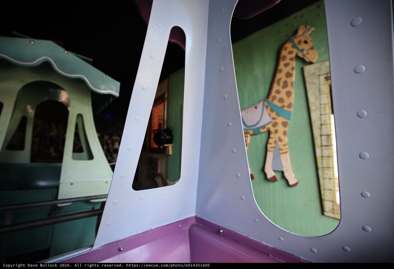 Vintage Carousel Giraffe at Fantasyland Attraction