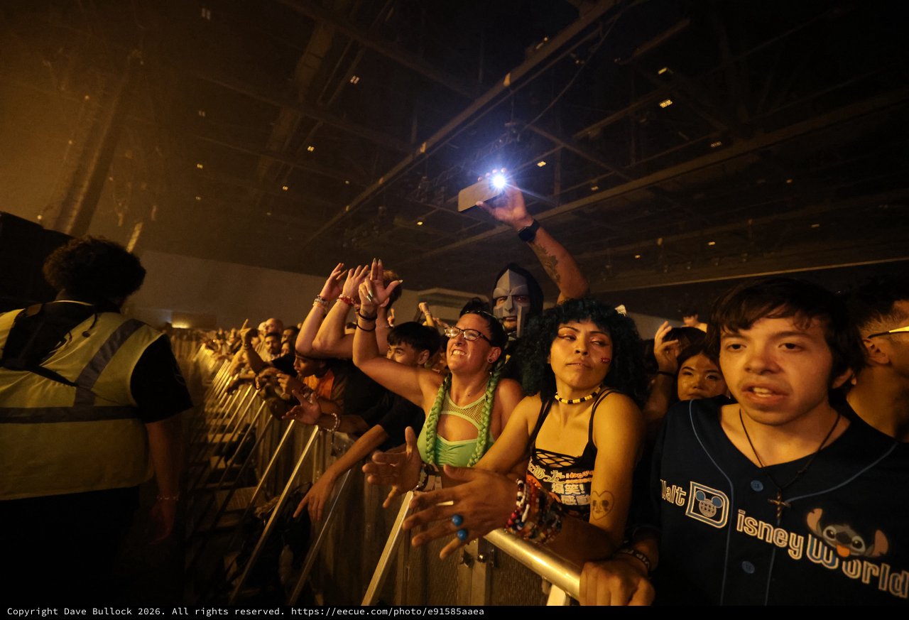 Ecstatic Fans Press Against the Barrier at Wobbleland
