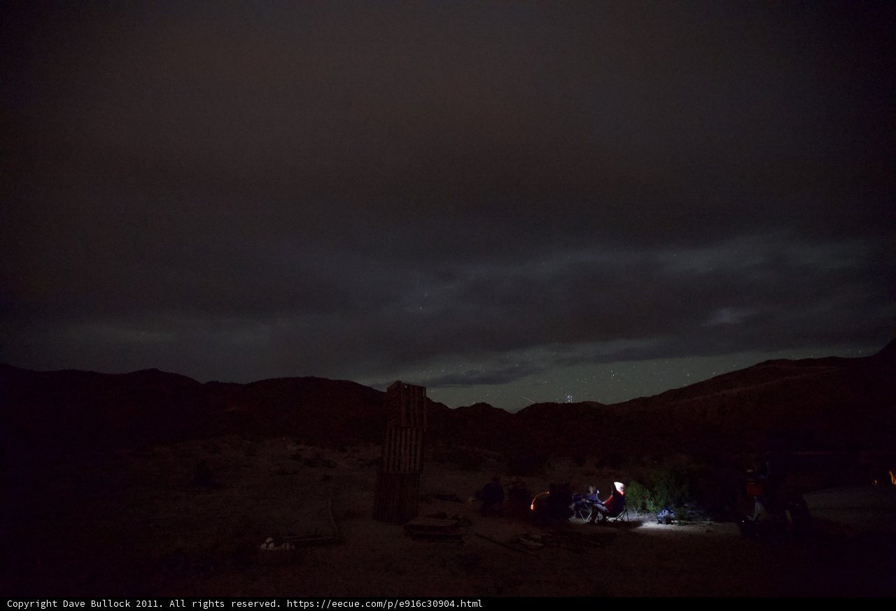 Desert Night Campfire