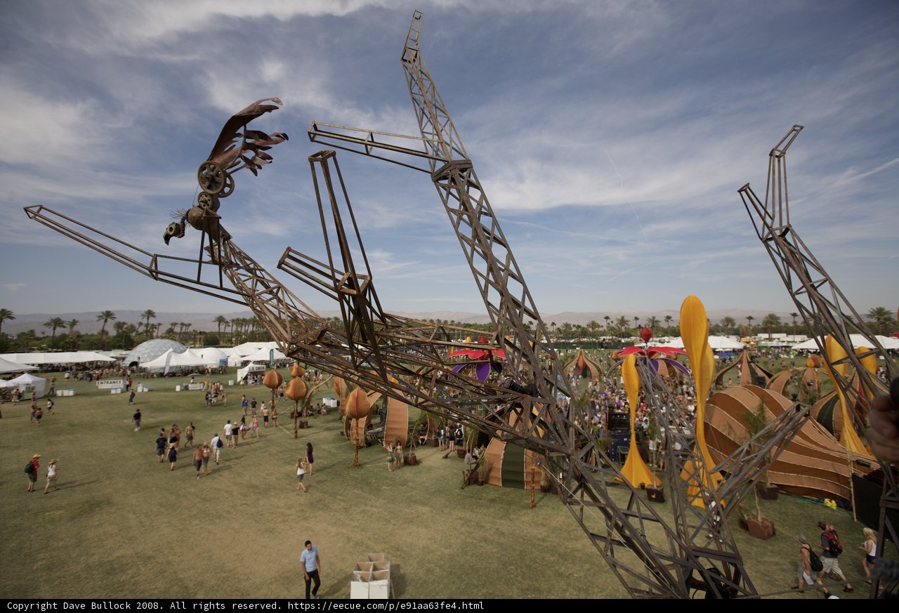 The Serene Bird Sculpture in the Middle of the Festival