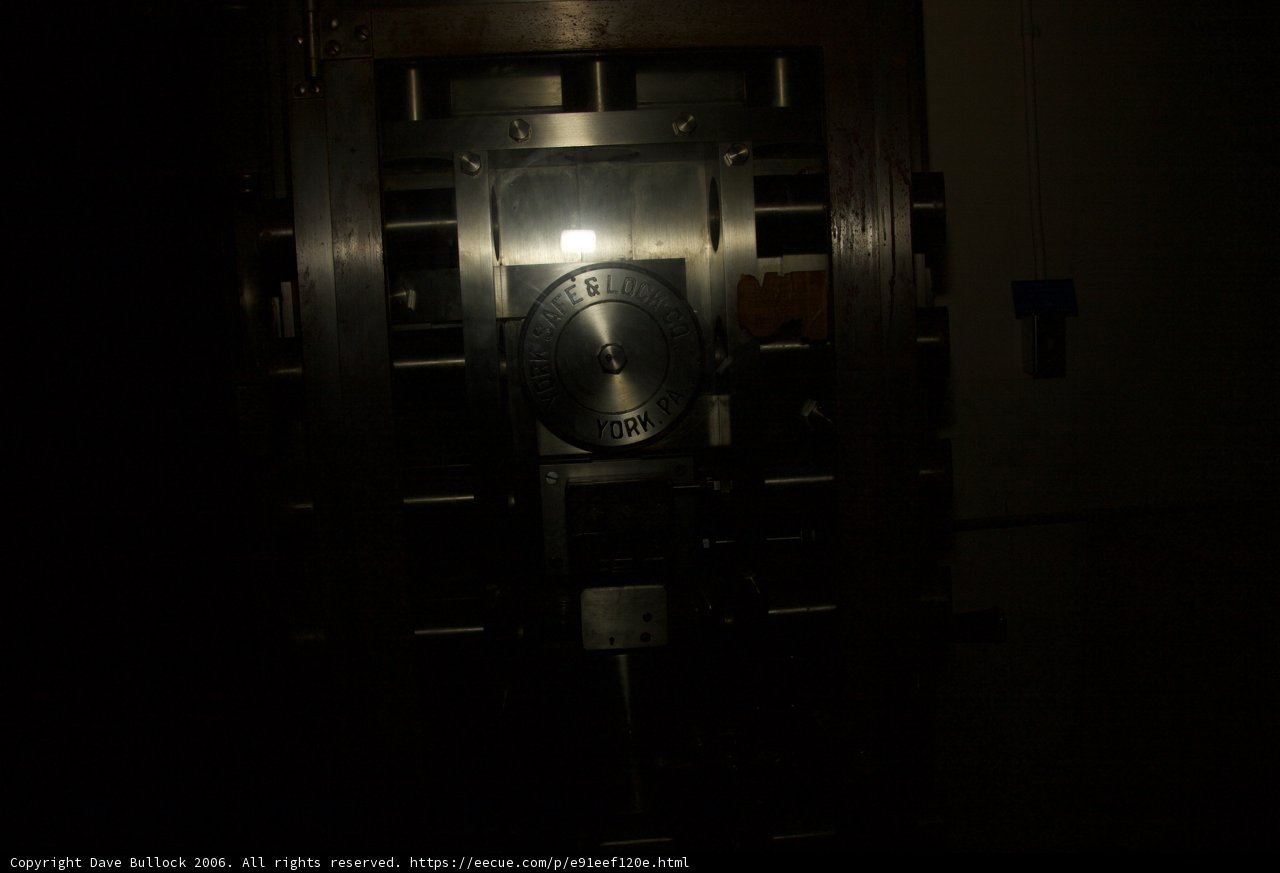The Clock on the Metal Door