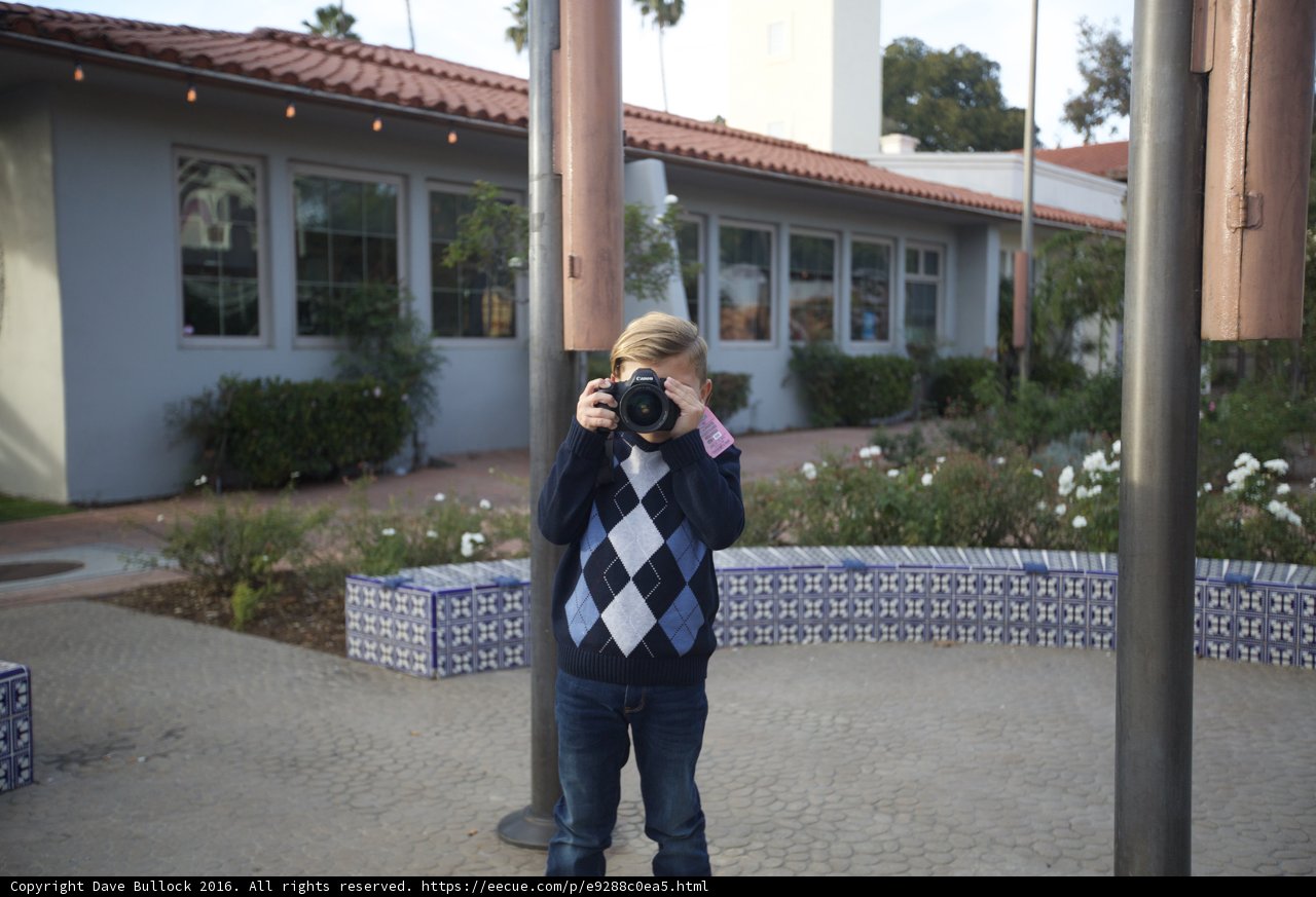 Young Photographer Capturing Architecture