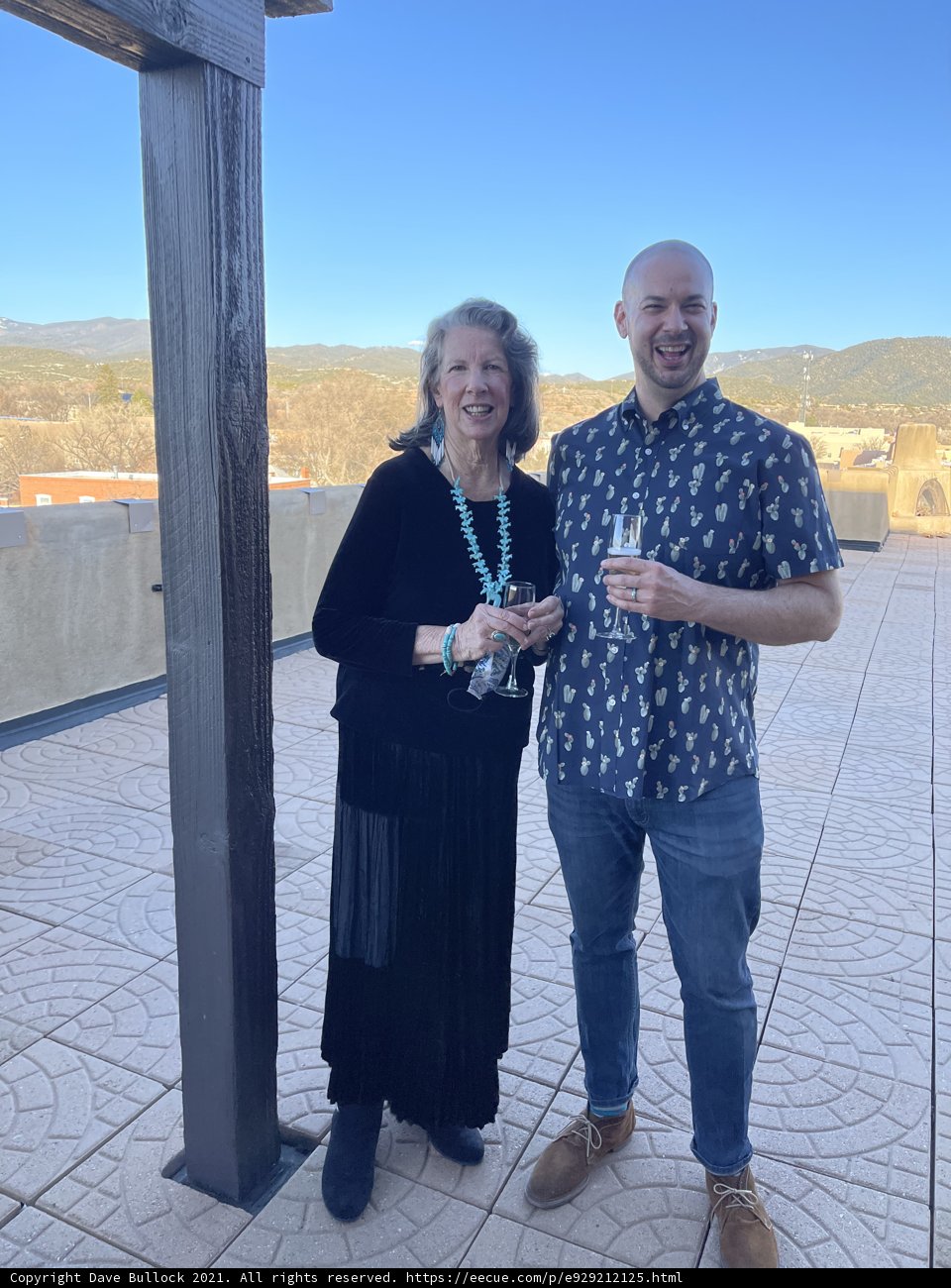 A Rooftop Toast in Santa Fe