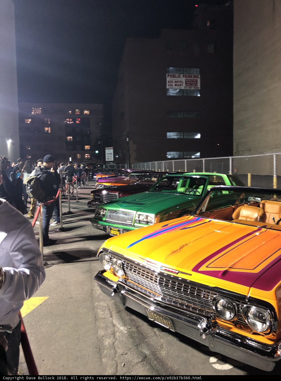 Nighttime Parking Lot