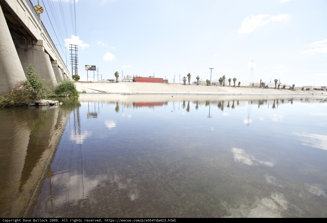 River Flowing Under the Bridge