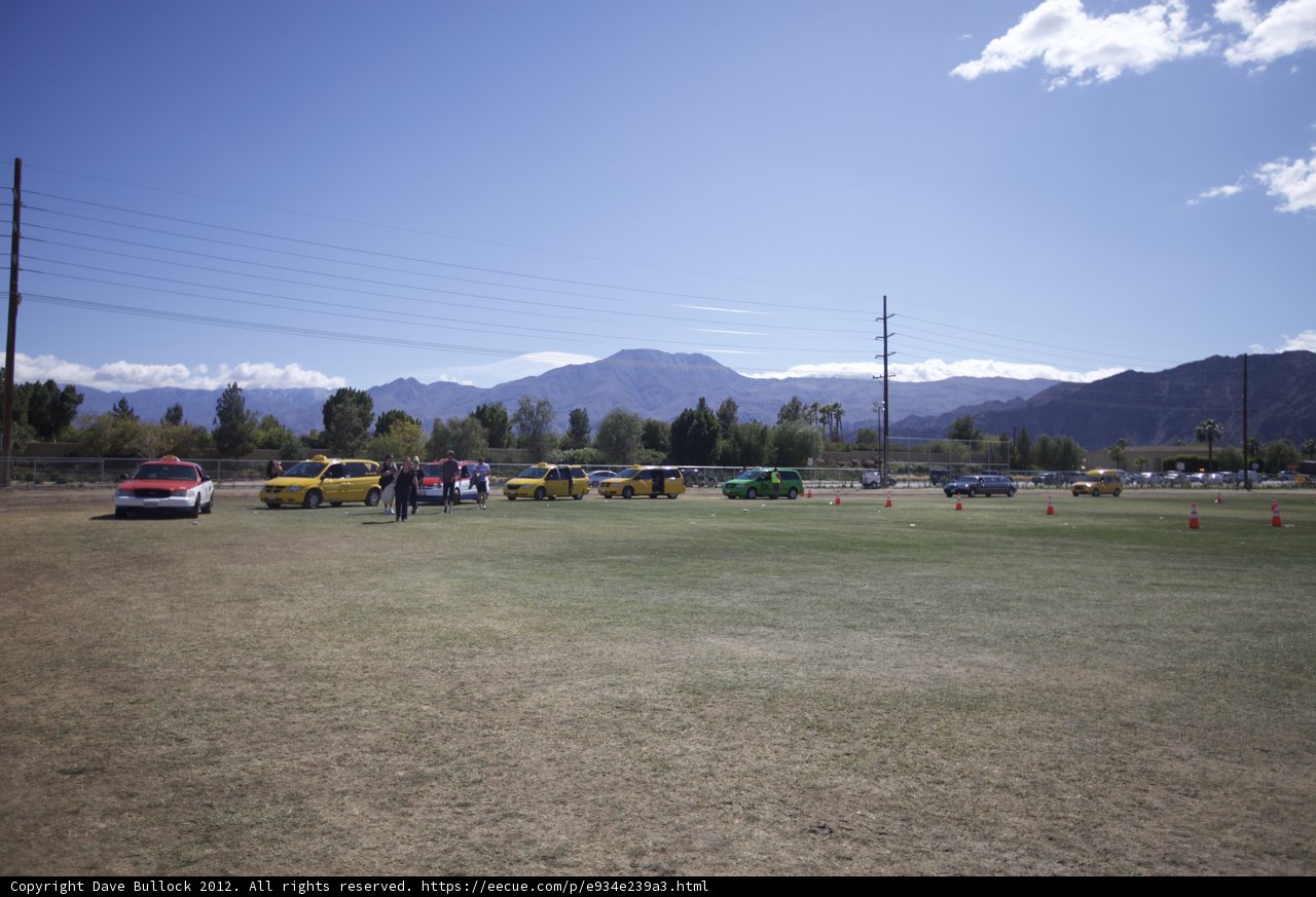 Parked Cars in a Field
