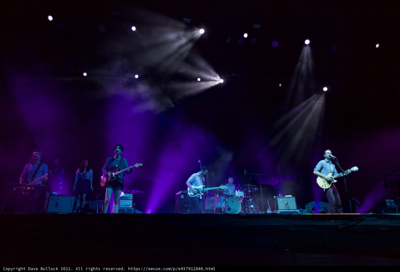 Purple Lights and Music: A Captivating Concert Performance