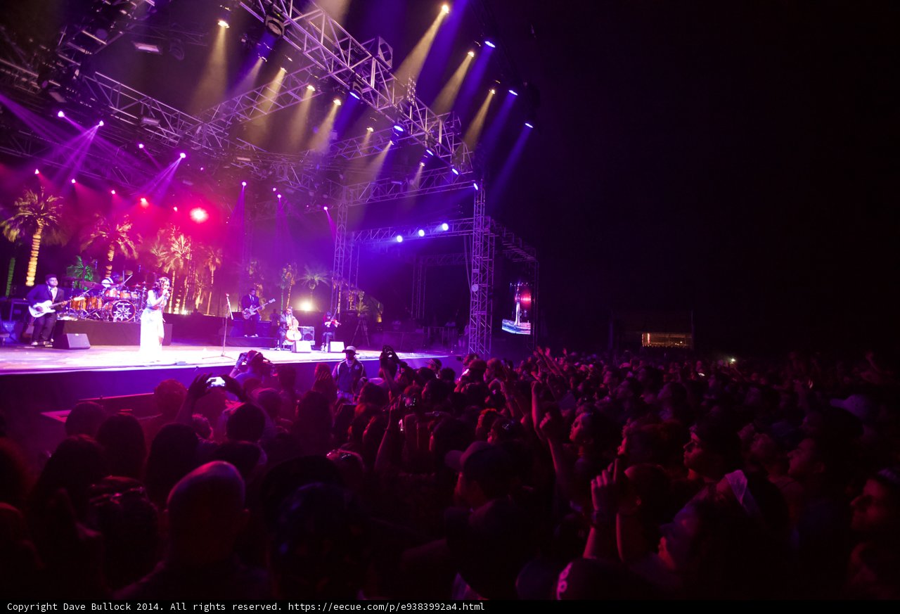 Rocking the Stage with Bright Lights