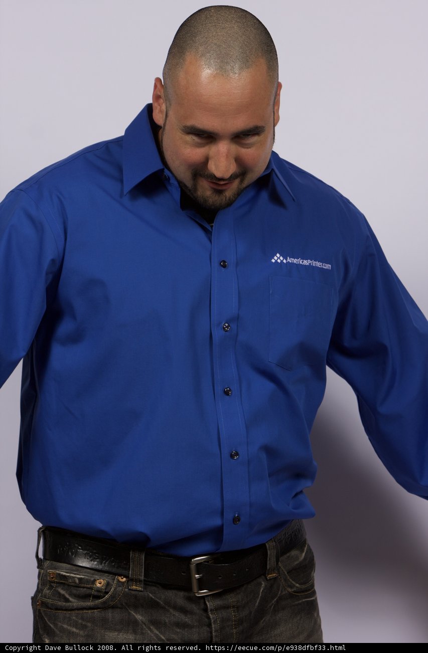 Man in Blue Shirt and Jeans