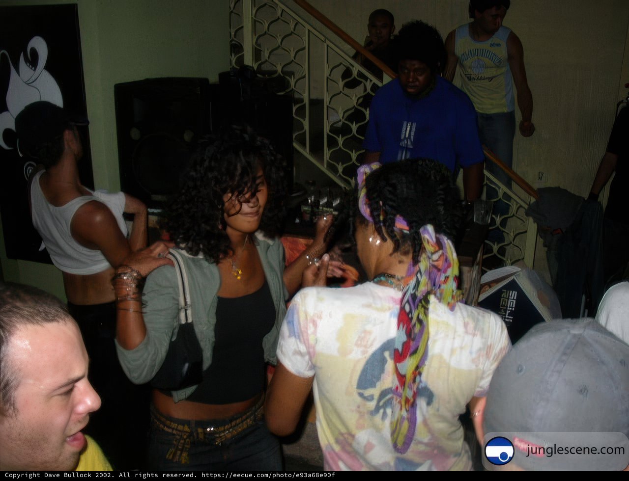 Fashionable Crowd at a Nightclub