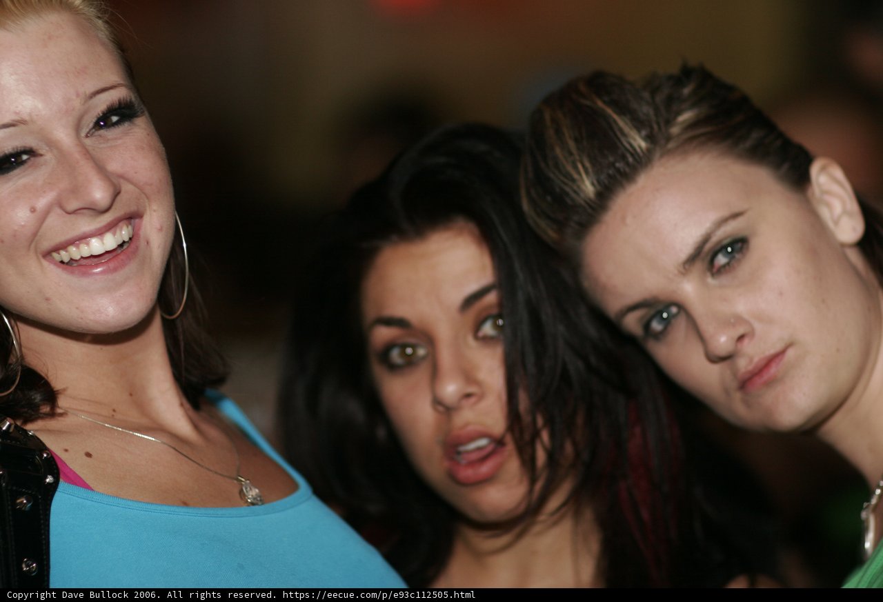 Three Women Enjoying a Night Out at the Club