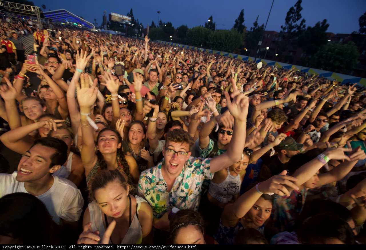 Excited Fans Front Row