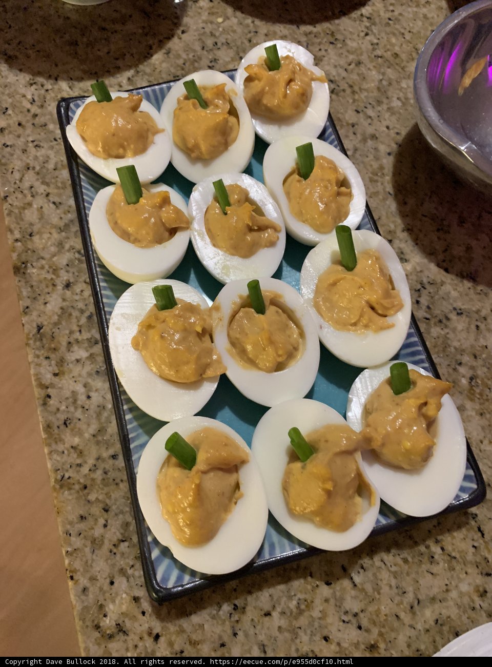 Deviled Eggs with a Touch of Green