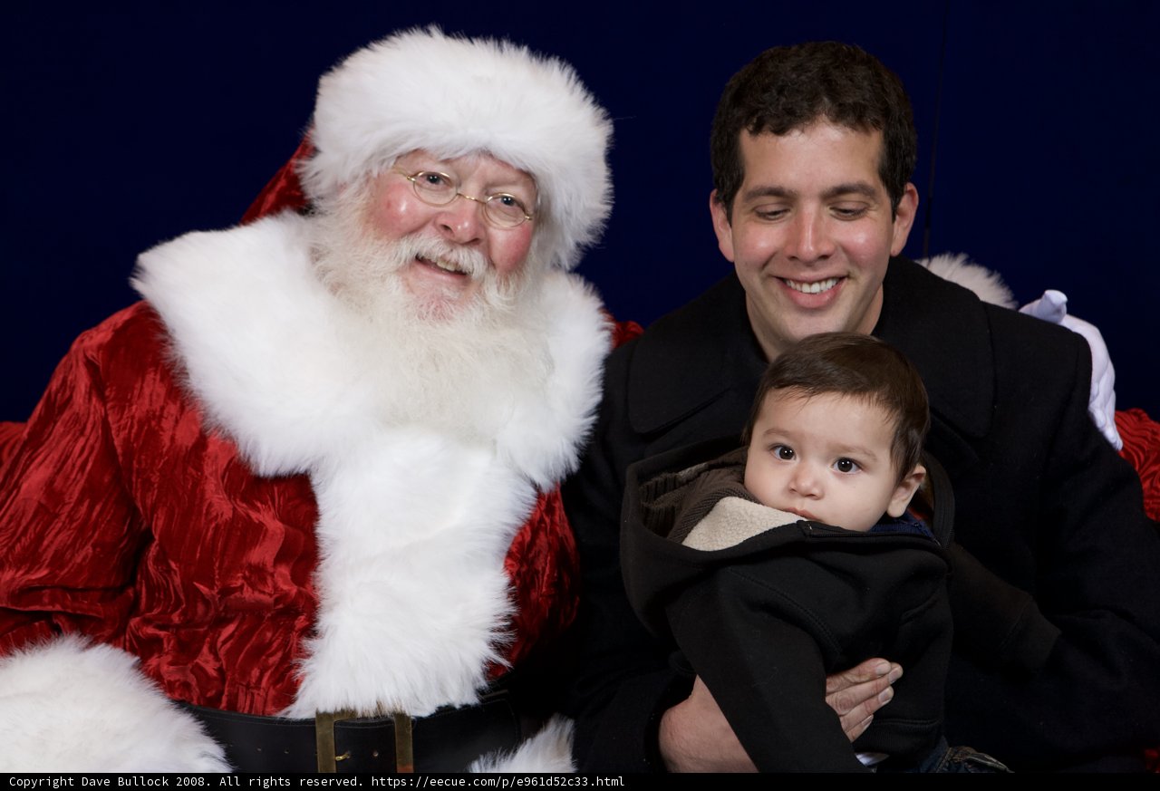 Christmas with Santa and Baby