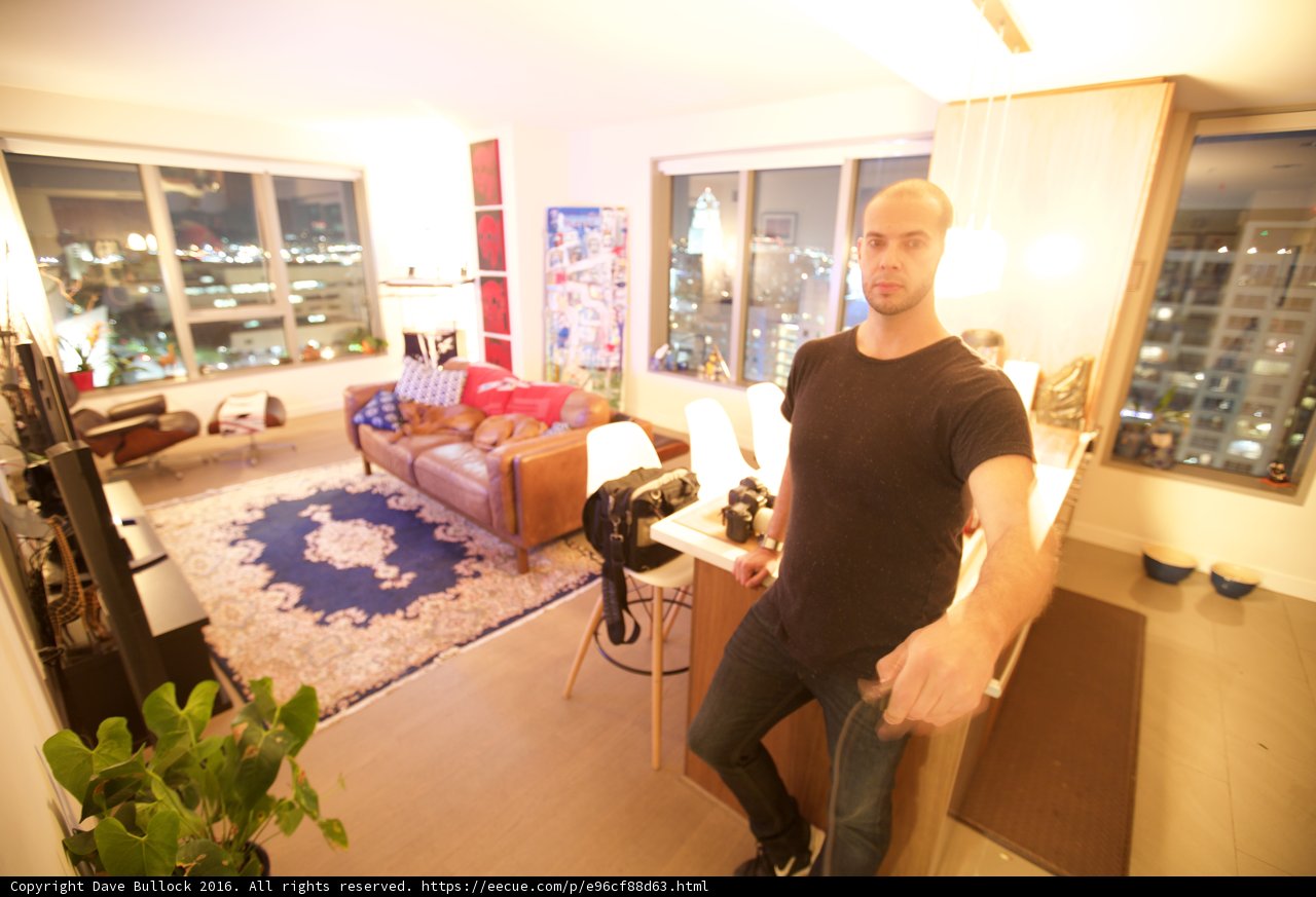 Man in a Bright Living Room