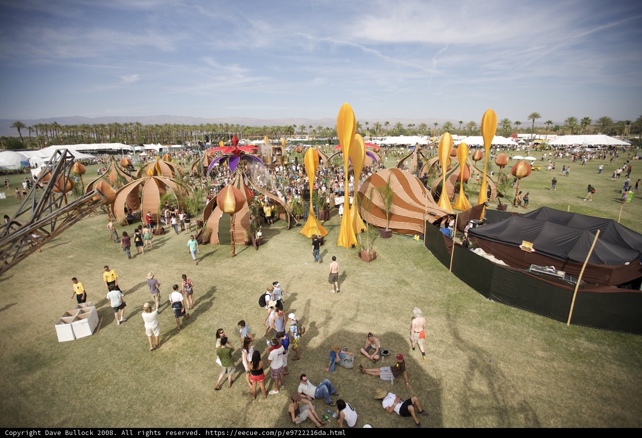 Coachella Crowd Gathering