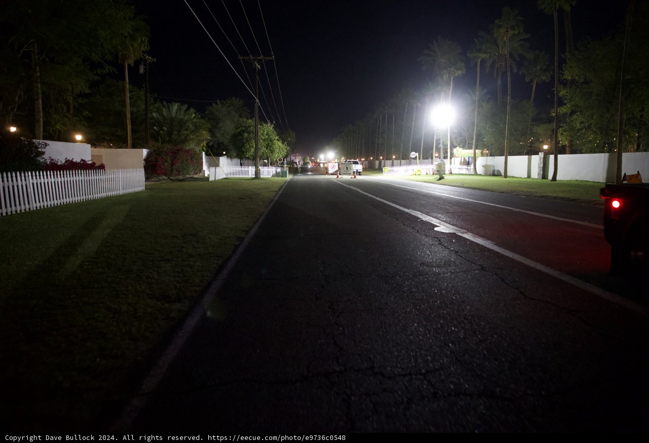 Midnight Journey through Coachella City Streets