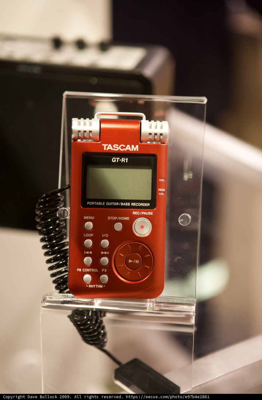 Red Digital Recorder on Display