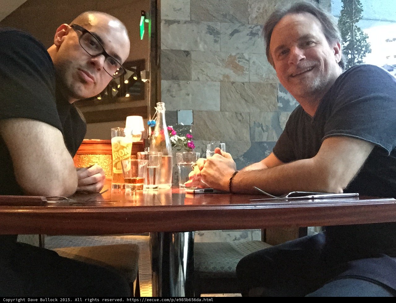 Friends Smiling at Dinner