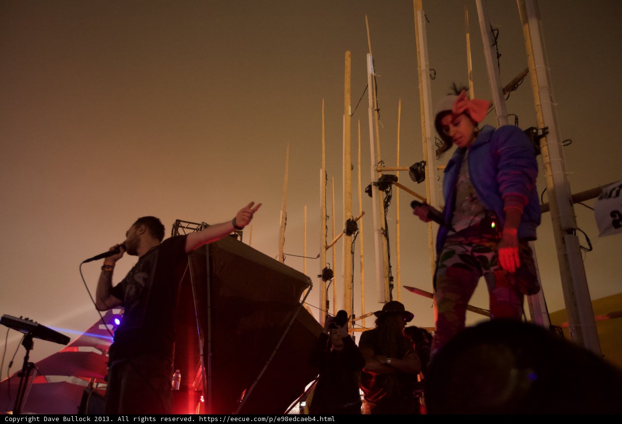 Entertainer Asun Ortega performs at Coachella concert