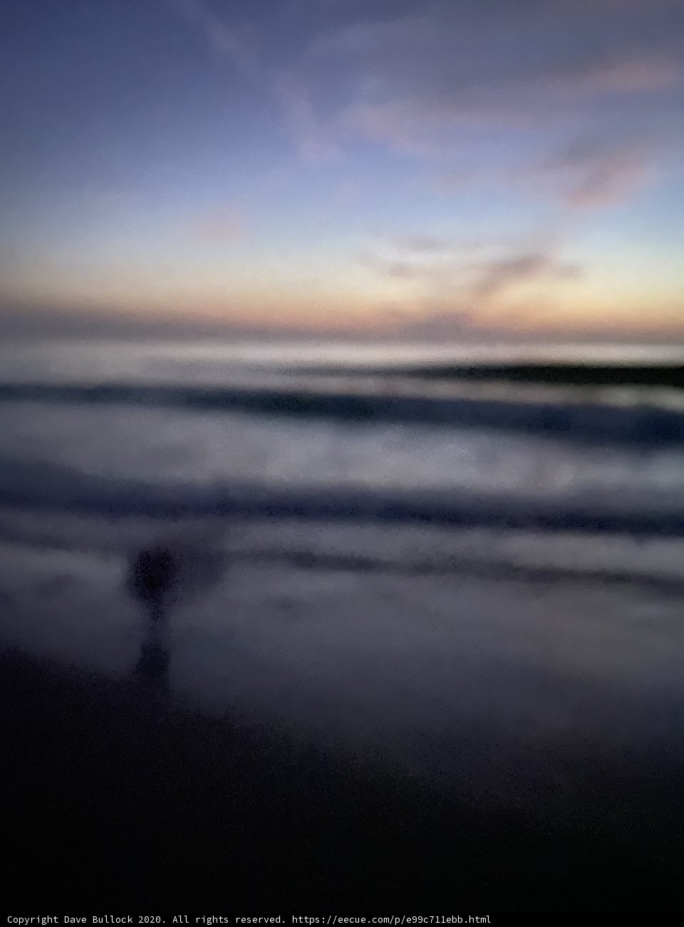 Sunset Silhouette on Carmel Beach