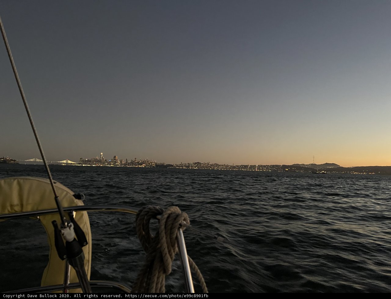 Sunset Sailing in San Francisco Bay