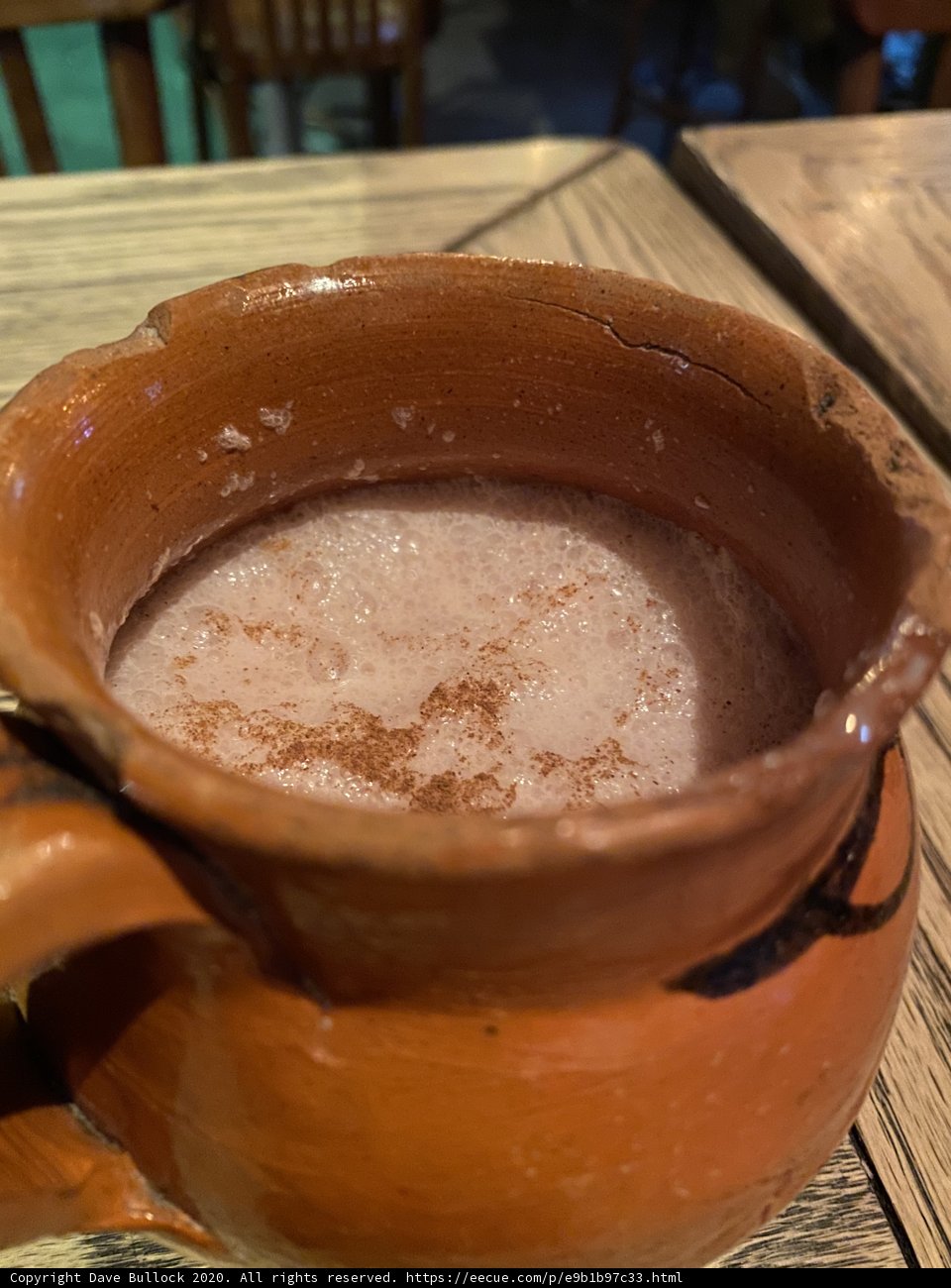 Decadent Hot Chocolate in a Handcrafted Clay Pot
