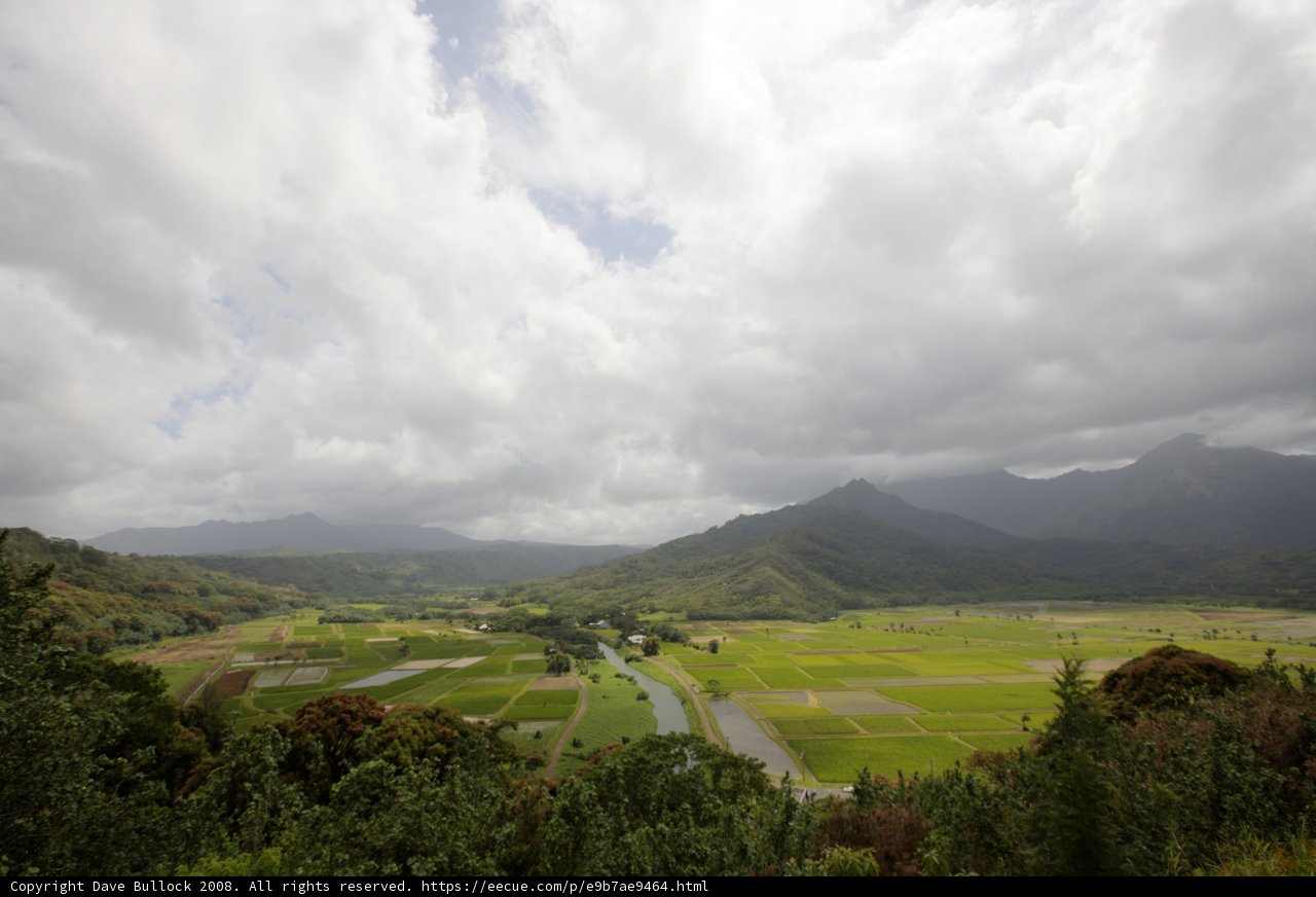 Majestic View of a Cloudy Valley with Mountains