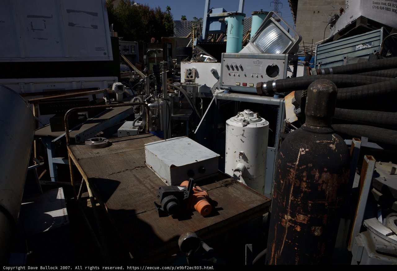 Assorted Objects on Table at Norton Sales Facility