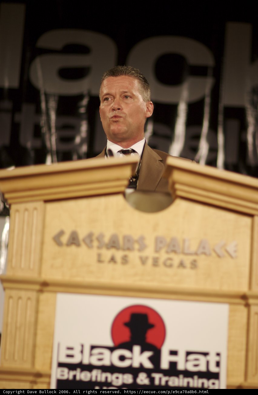 Speech at the Black Hat Conference
