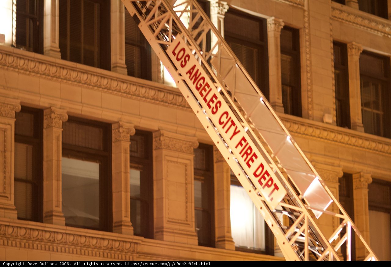 City Fire Truck Outside a Building