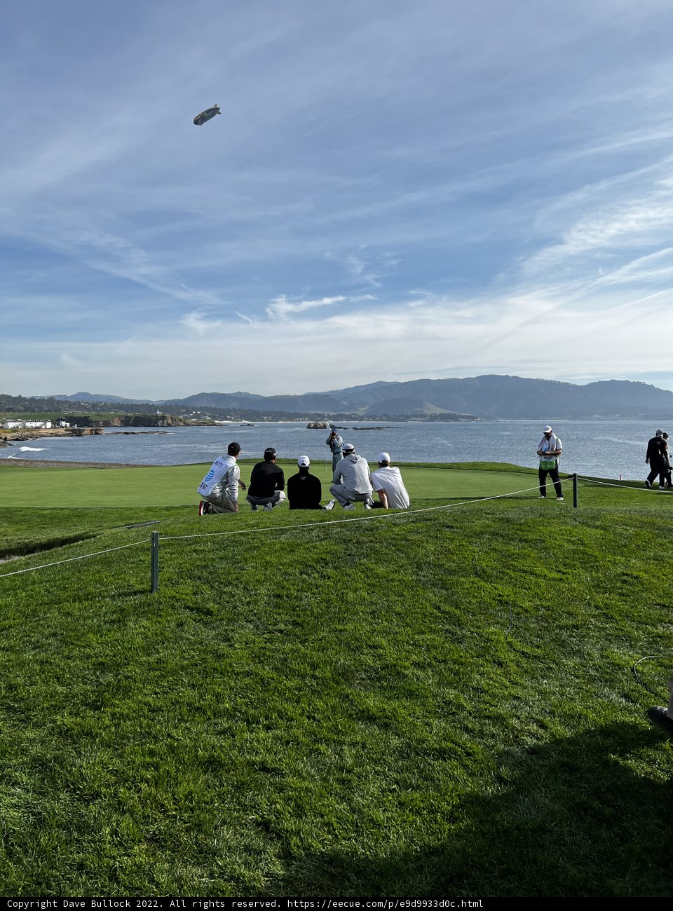 Kite-flying Golfers at Pebble Beach