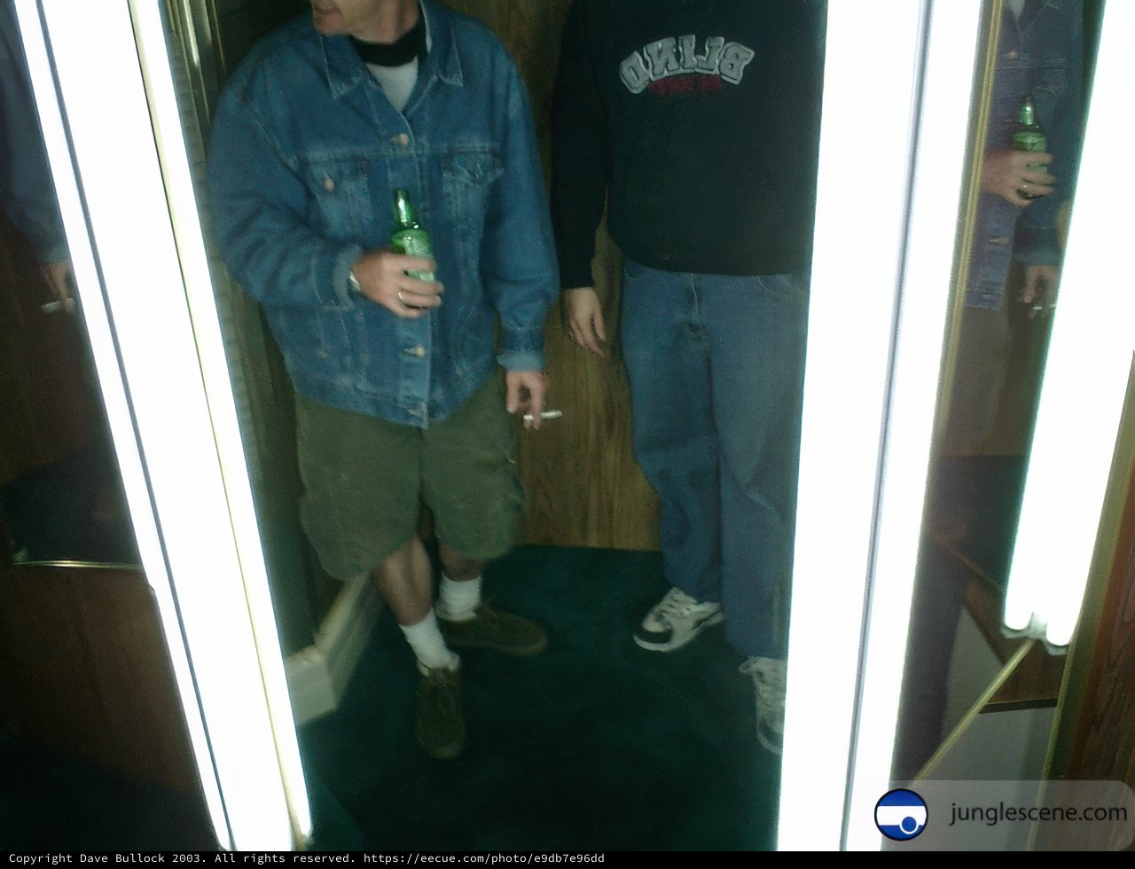 Reflections of Two Men in the Artist Area