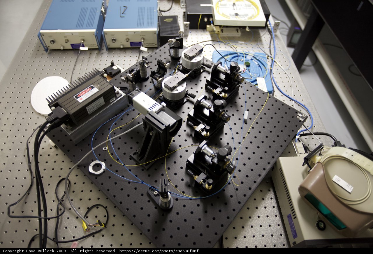 Electronic Devices on Table in Factory Building