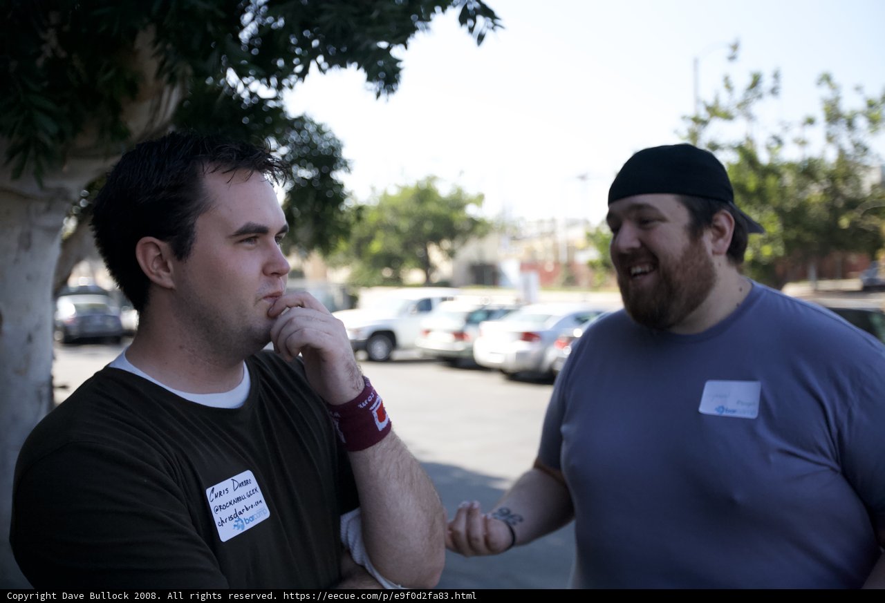 Two Men and Four Cars