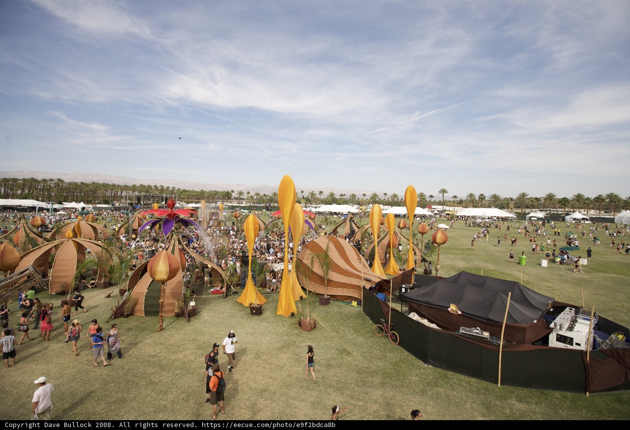 Coachella Crowd Gathered on the Verdant Field