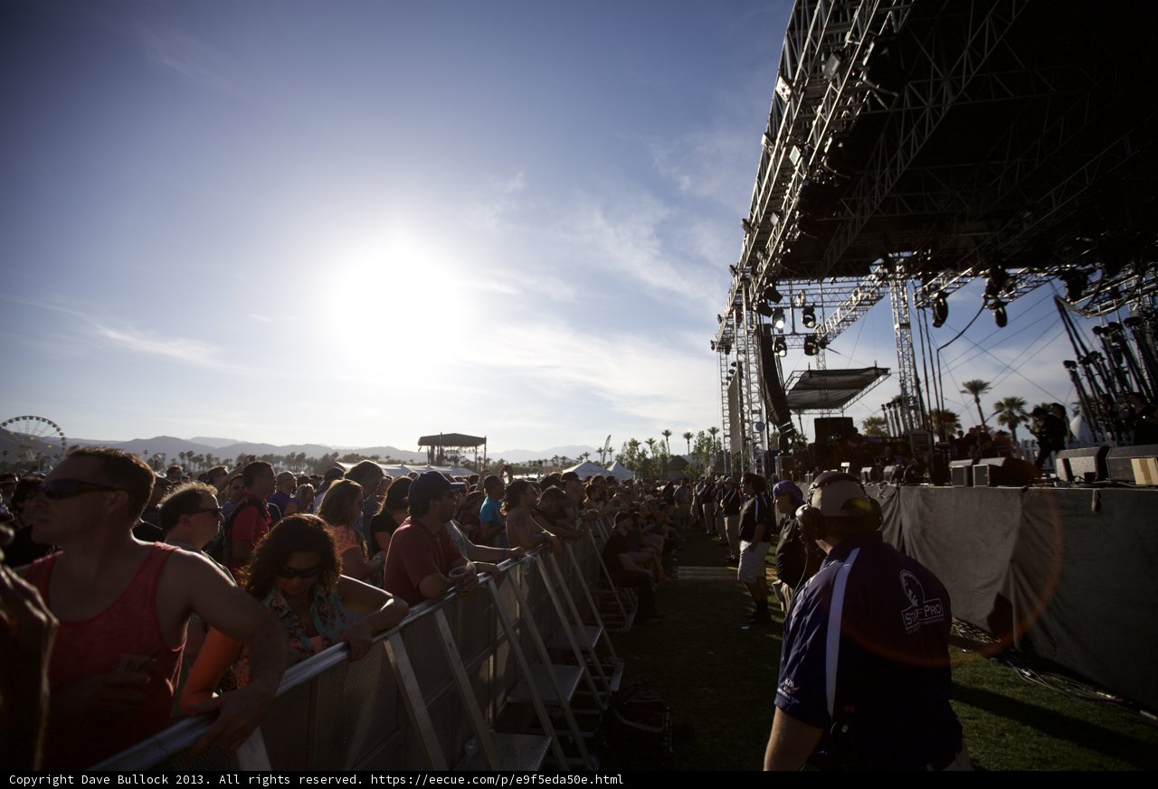 Coachella Crowd Jamming to Live Music