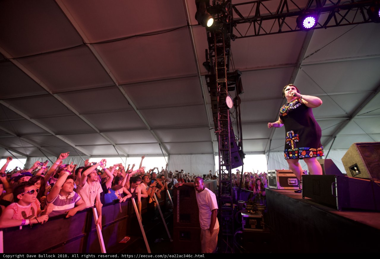 Beth Ditto Rocking the Coachella Stage