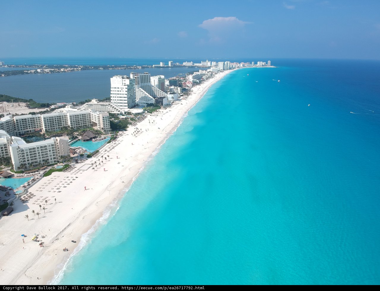 Aerial View of the Stunning Cancun Beach