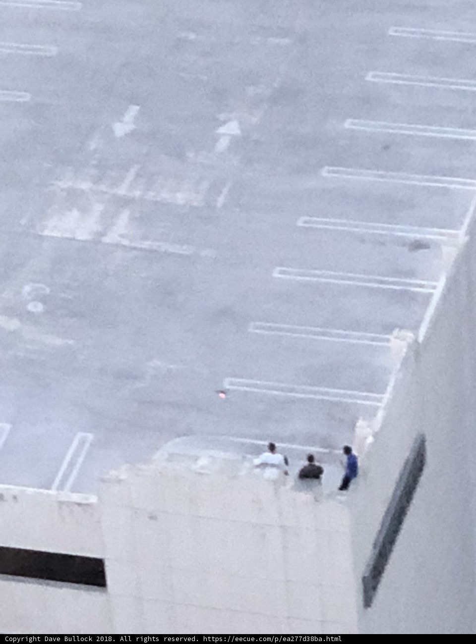 Man Braves the Winter Blizzard in LA