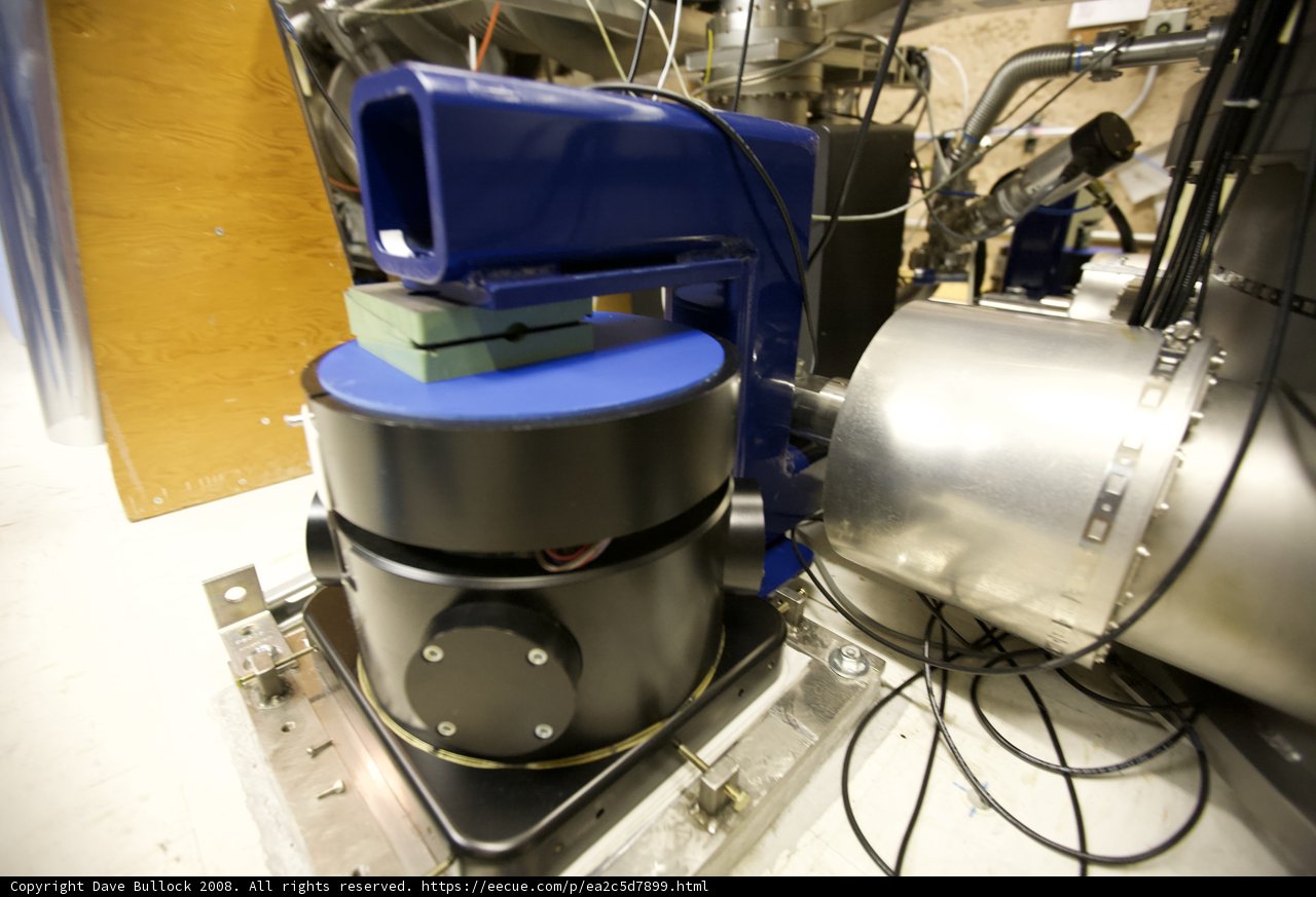 The Blue Machine on the Metal Table