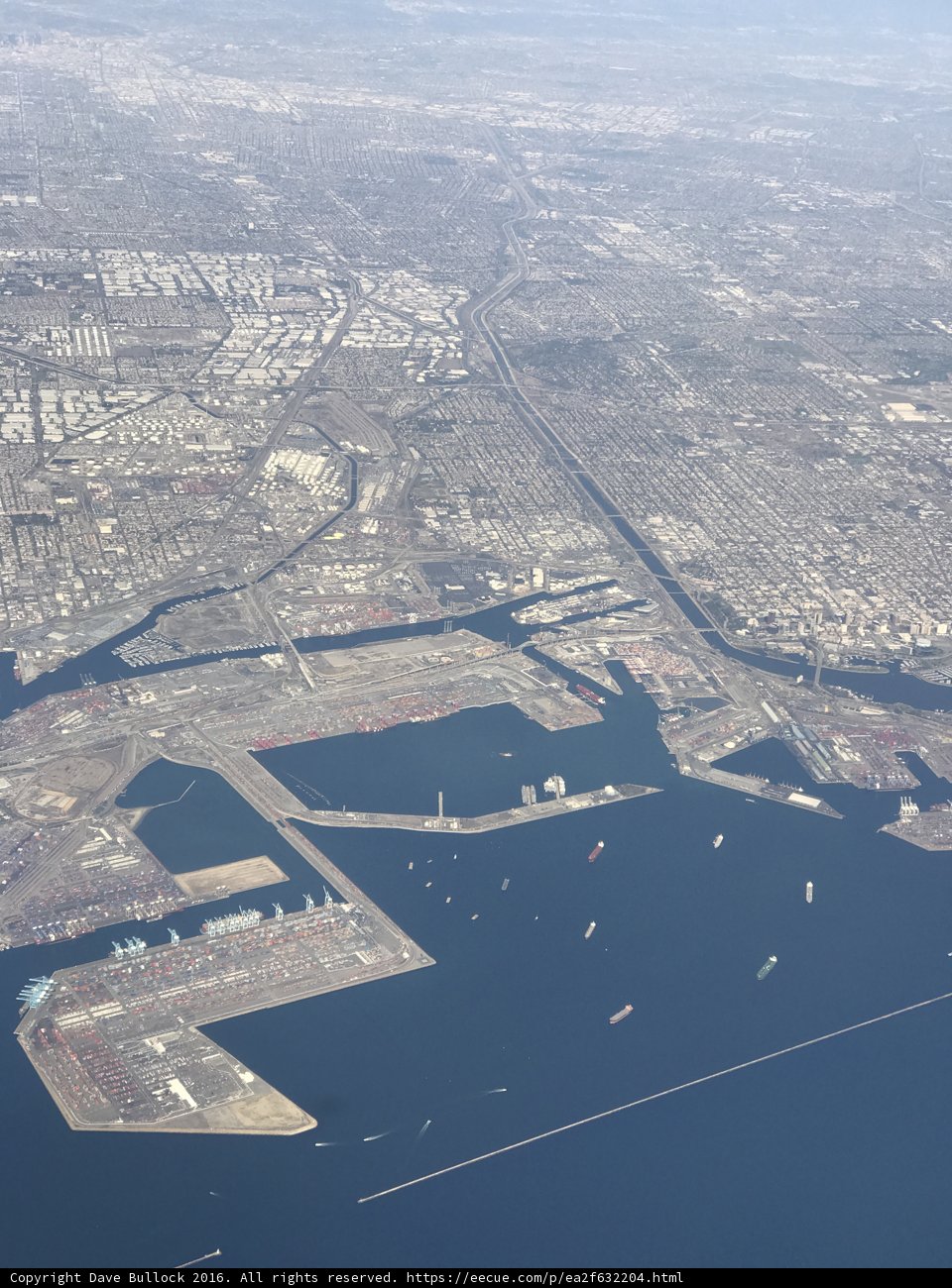 Aerial View of the Bustling Port of Los Angeles