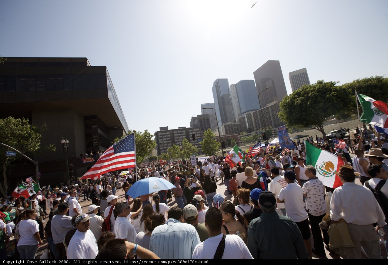 Mayday Rally: Mexican Flags Wave Proudly
