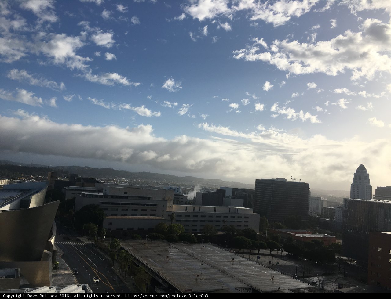 Panoramic View of Downtown Los Angeles Skyline