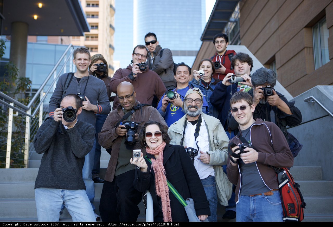 Photographers and Paparazzi at Downtown Shoot