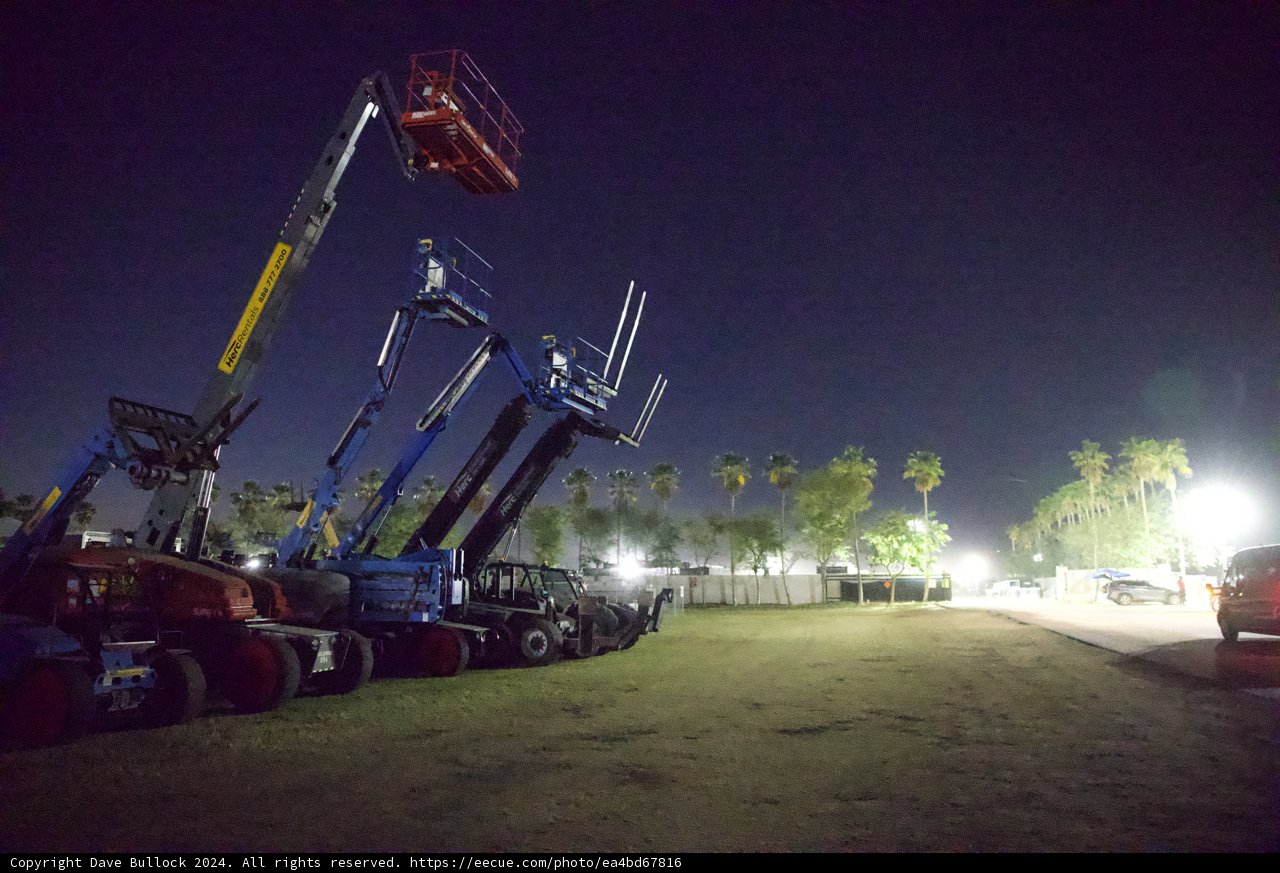 Nighttime Giants: The Silent Behemoths of Coachella 2024