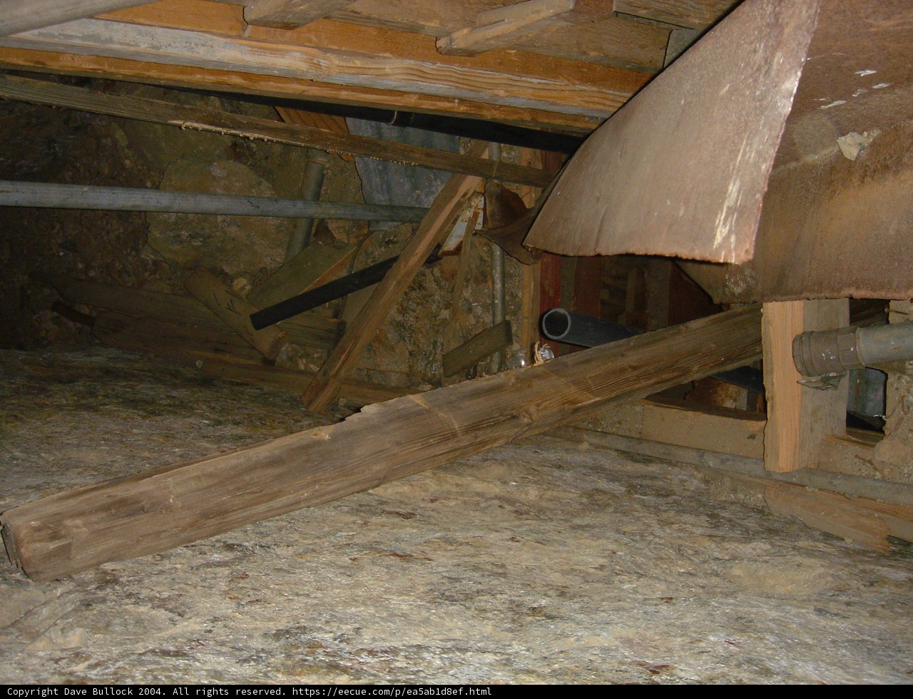 Wooden Beam in a Loft Room