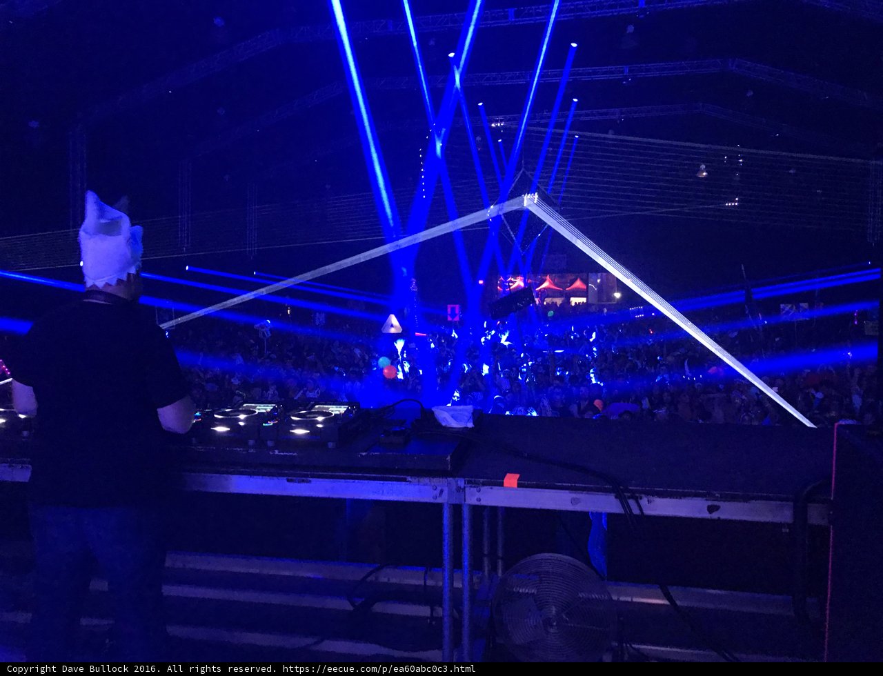Blue Lights and a DJ in San Bernardino